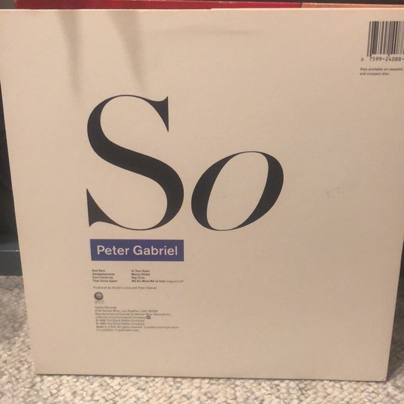 Peter Gabriel LP So 1986 NM Vinyl Beauty - Picture 3 of 10
